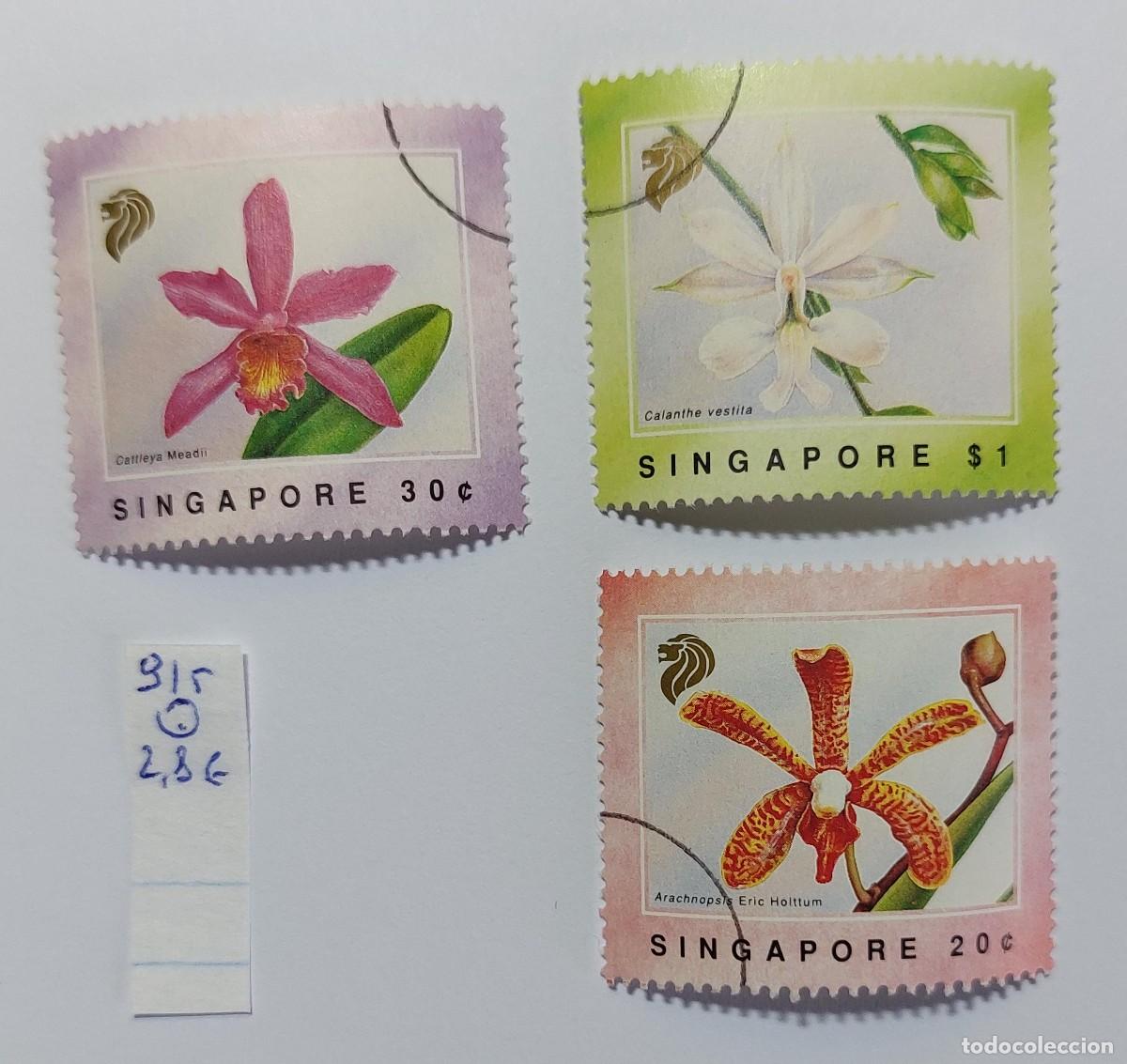 Sellos: Singapur 1991 orqu&iacute;deas de Singapur (*) CTO