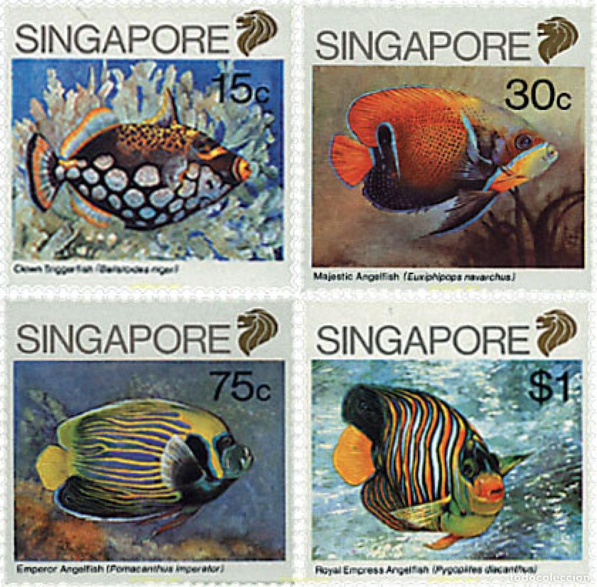 Sellos: 51746 MNH SINGAPUR 1989 FAUNA MARINA