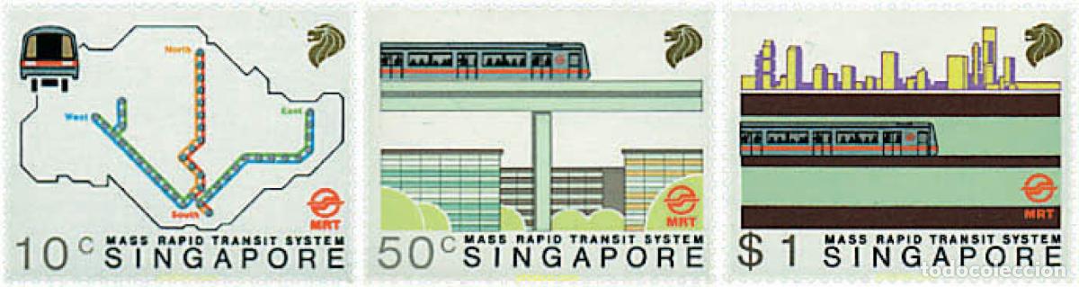 Sellos: 58910 MNH SINGAPUR 1988 TRANSPORTES EN SINGAPUR
