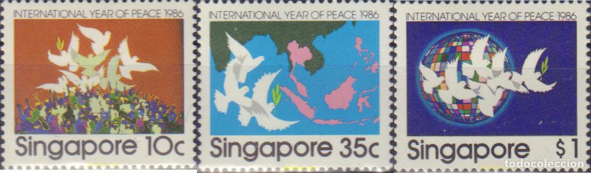 Sellos: 33711 MNH SINGAPUR 1986 A&Ntilde;O INTERNACIONAL DE LA PAZ
