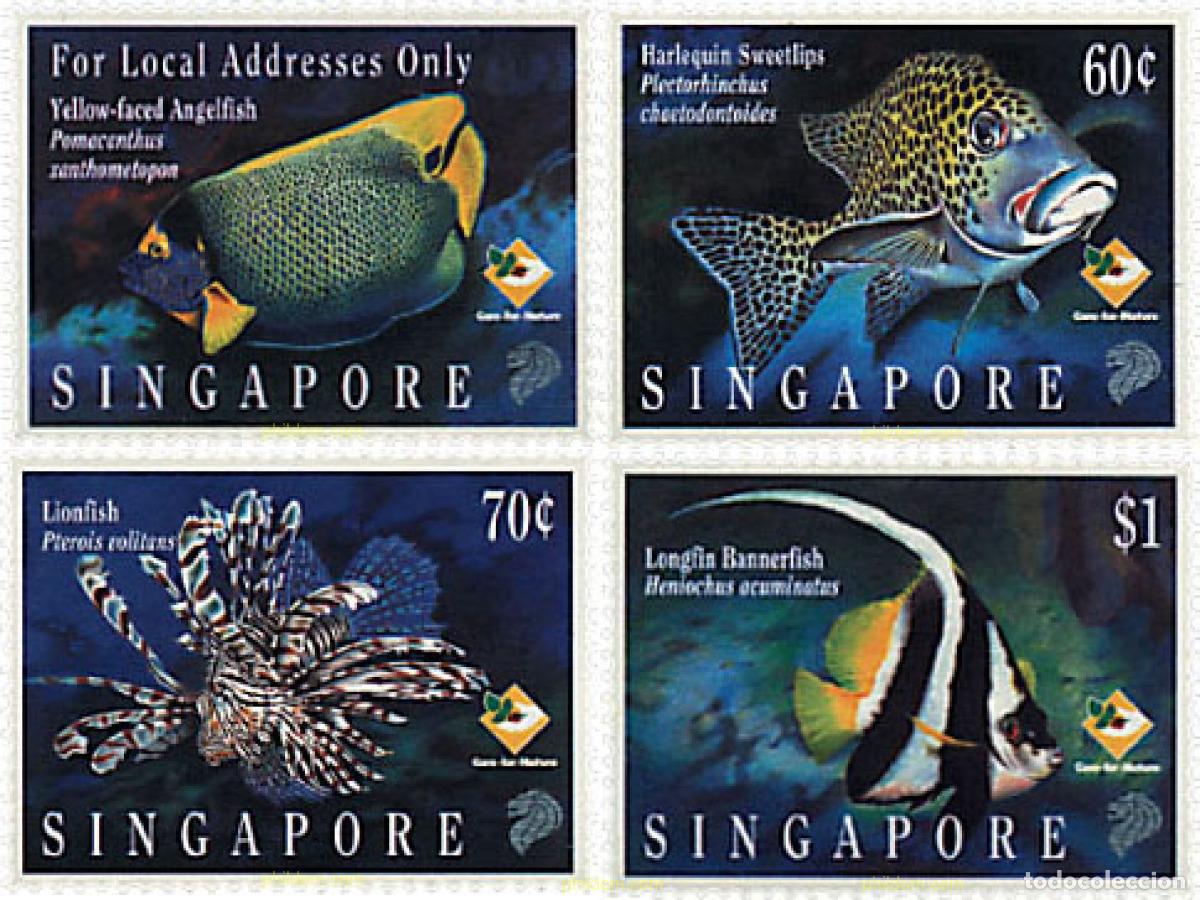 Sellos: 91993 MNH SINGAPUR 1995 PECES
