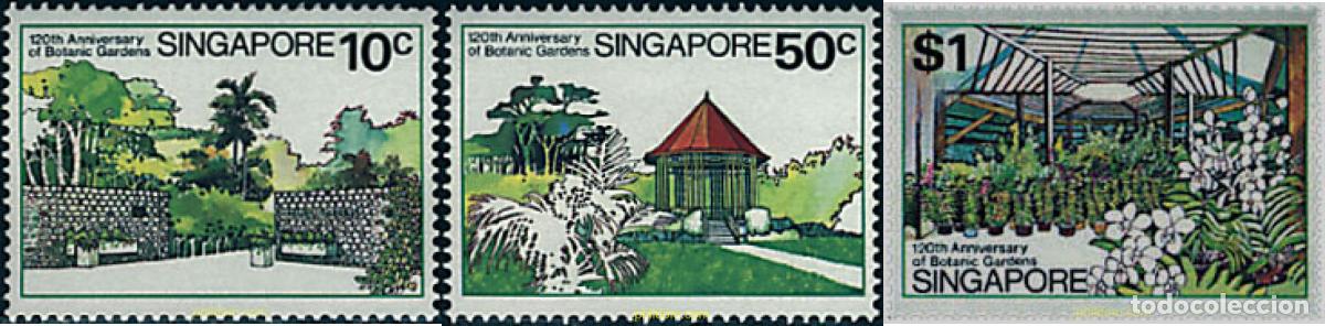 Sellos: 93538 MNH SINGAPUR 1979 120 ANIVERSARIO DEL JARDIN BOTANICO