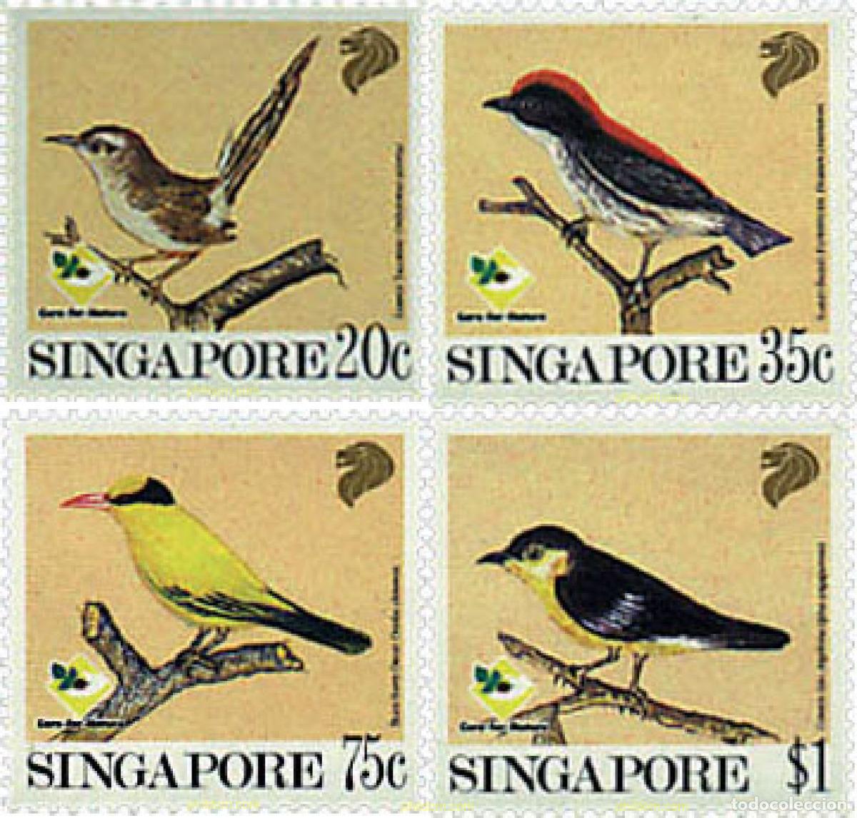 Sellos: 37251 MNH SINGAPUR 1991 AVES