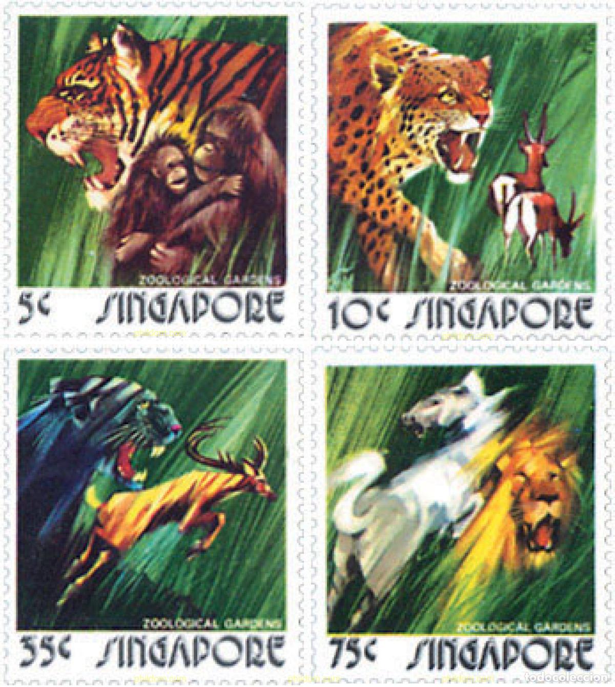 Sellos: 30180 MNH SINGAPUR 1973 JARDIN ZOOLOGICO