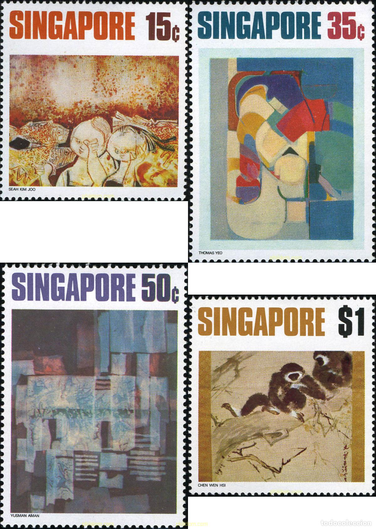 Sellos: 30178 MNH SINGAPUR 1972 PINTURAS
