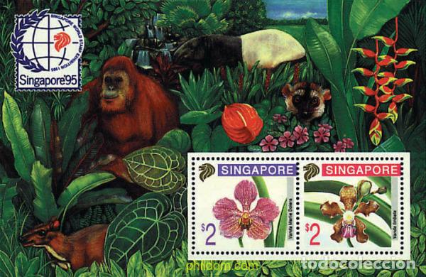 Sellos: 96618 MNH SINGAPUR 1995 SINGAPORE 95. EXPOSICION FILATELICA INTERNACIONAL