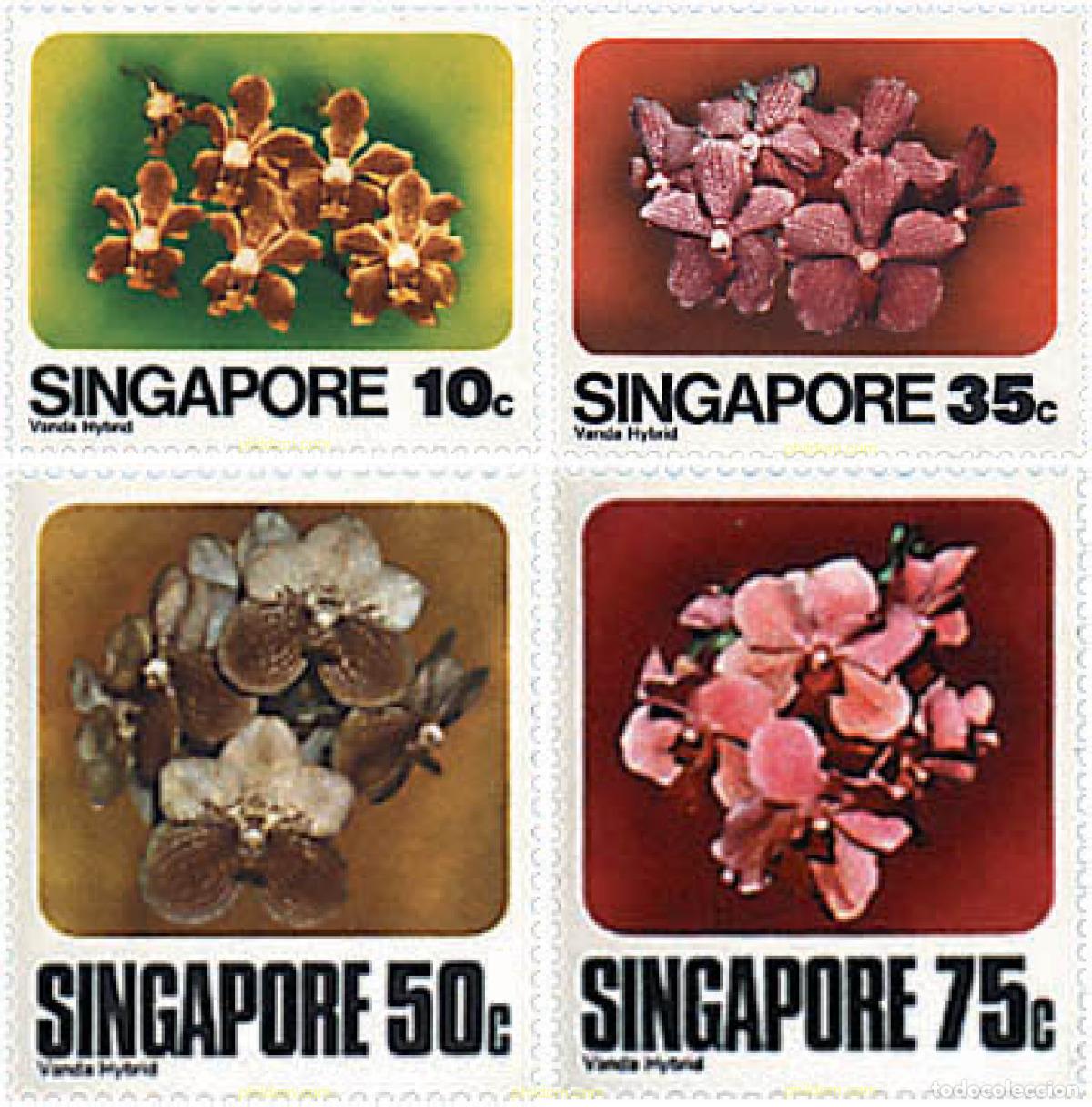 Francobolli: 93537 MNH SINGAPUR 1979 ORQUIDEAS DE SINGAPUR
