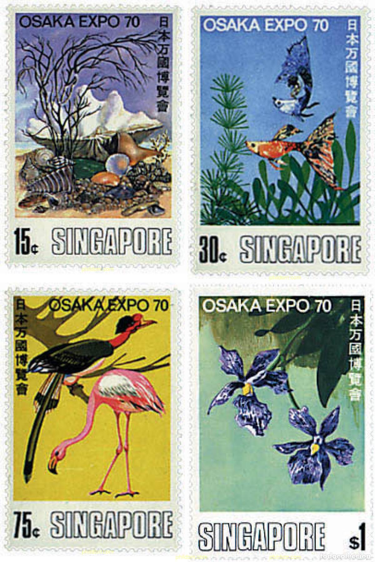 Francobolli: 93534 MNH SINGAPUR 1970 EXPO 70. EXPOSICION UNIVERSAL DE OSAKA