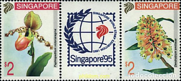 Sellos: 5021 MNH SINGAPUR 1994 HONG KONG 94 Y SINGAPORE 95. EXPOSICIONES FILATELICAS INTERNACIONALES
