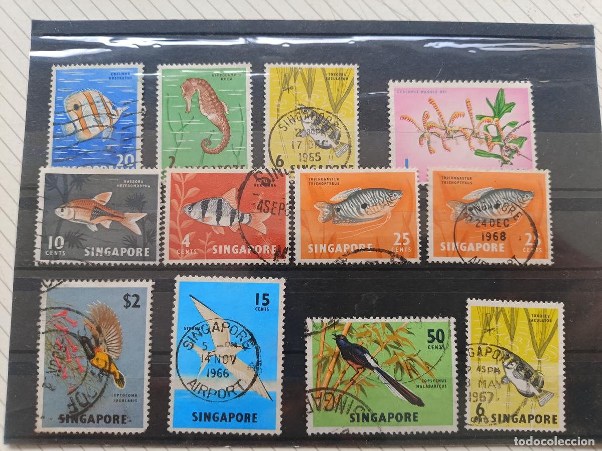 Sellos: Singapur. Lote de sellos - Foto 1