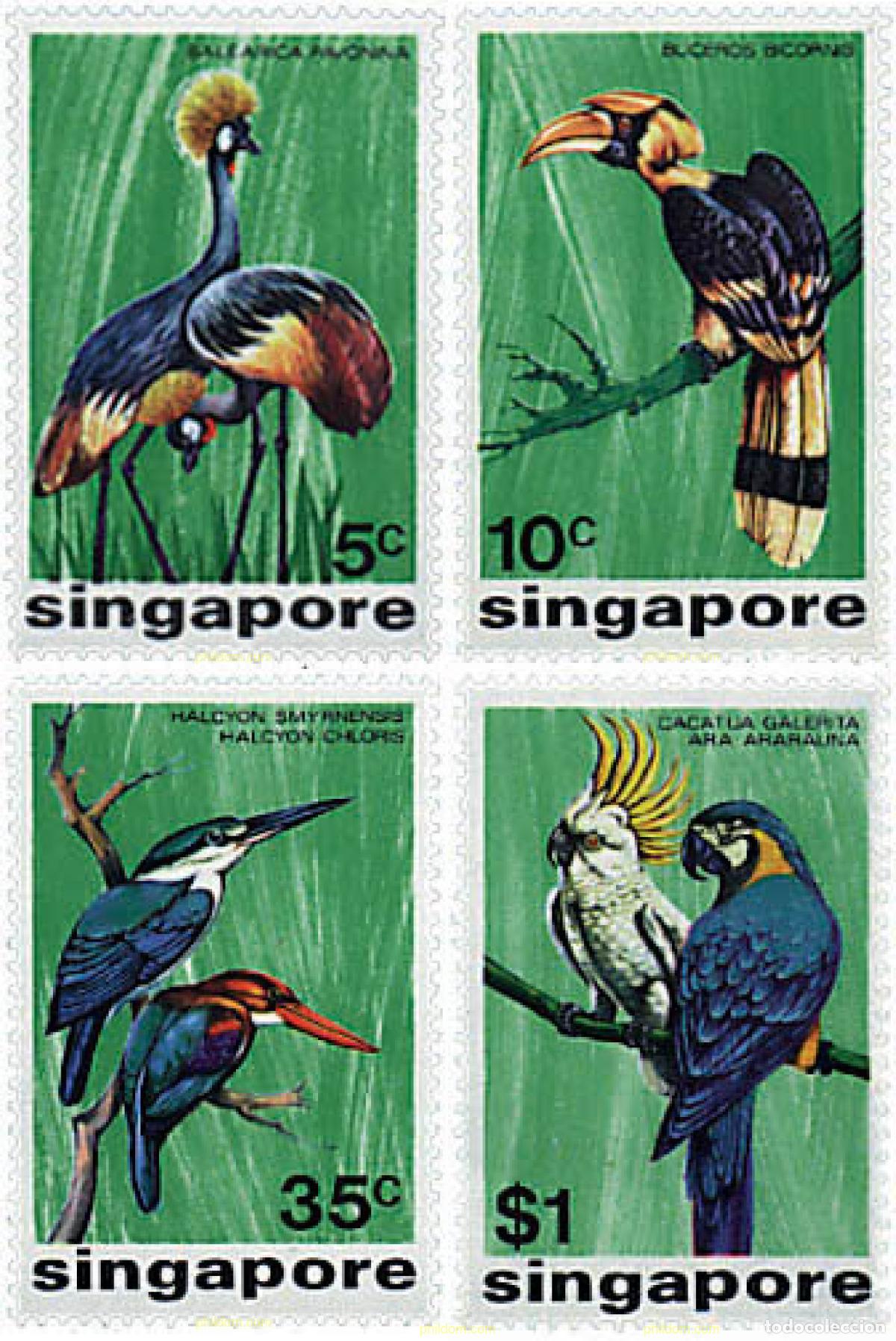 Sellos: 33706 MNH SINGAPUR 1975 AVES