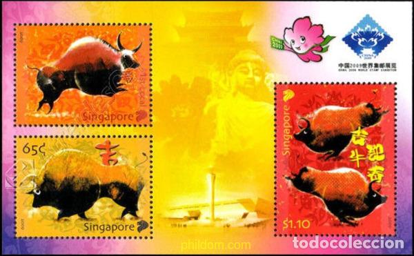 Selos: 362602 MNH SINGAPUR 2009 A&Ntilde;O LUNAR CHINO - A&Ntilde;O DEL BUEY