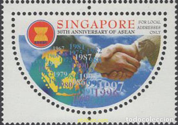 Francobolli: 663734 MNH SINGAPUR 1997 30 ANIVERSARIO DE LA ASEAN