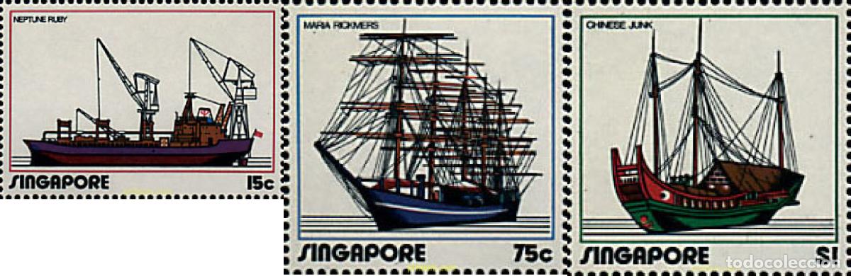 Sellos: 59171 MNH SINGAPUR 1972 BARCOS