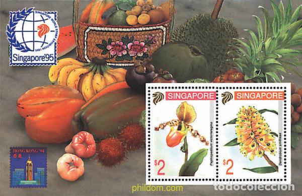 Sellos: 93552 MNH SINGAPUR 1994 HONG KONG 94 Y SINGAPORE 95. EXPOSICIONES FILATELICAS INTERNACIONALES