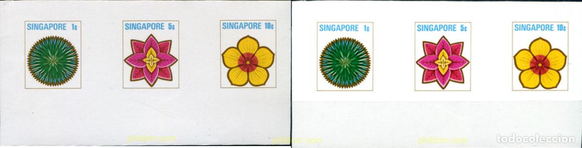 Sellos: 245501 MNH SINGAPUR 1973 FLORES Y FRUTOS