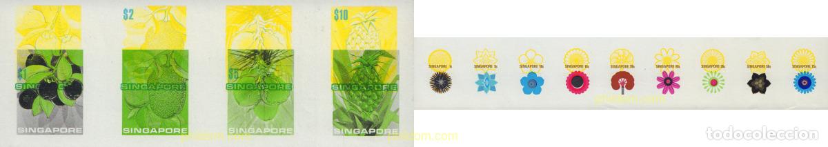 Sellos: 581342 MNH SINGAPUR 1973 FLORES Y FRUTOS