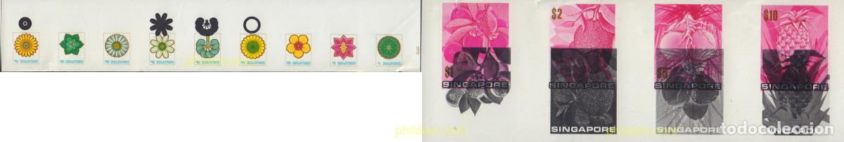 Sellos: 581344 MNH SINGAPUR 1973 FLORES Y FRUTOS