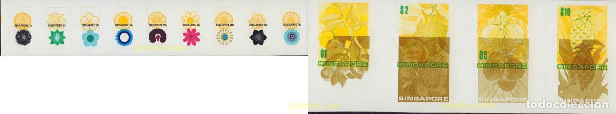 Sellos: 581346 MNH SINGAPUR 1973 FLORES Y FRUTOS