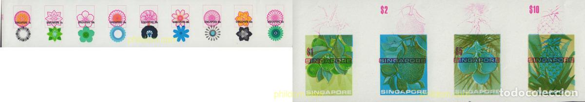 Sellos: 581349 MNH SINGAPUR 1973 FLORES Y FRUTOS