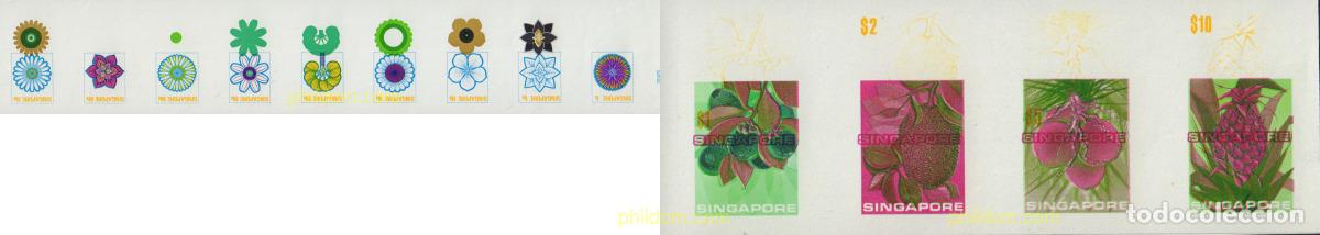 Sellos: 581350 MNH SINGAPUR 1973 FLORES Y FRUTOS