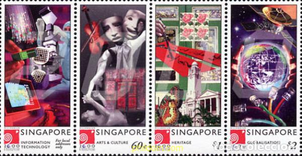 Sellos: 5798 MNH SINGAPUR 2000 MILENIO