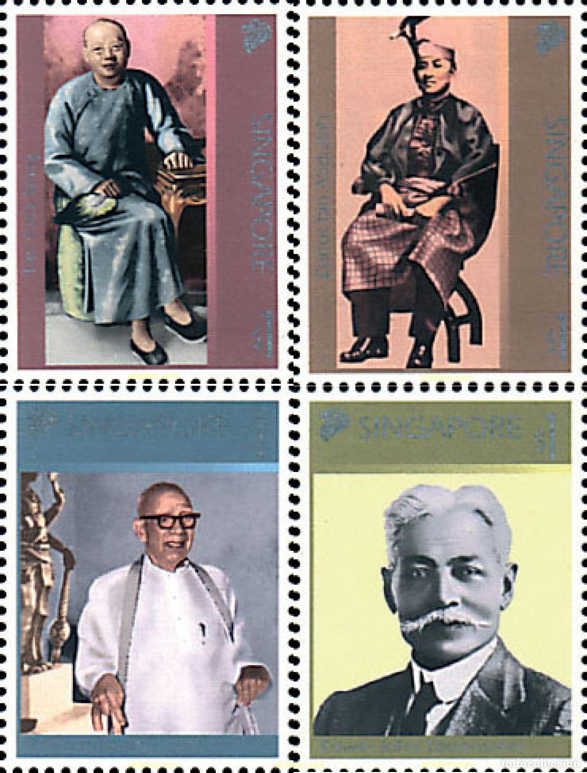 Francobolli: 92014 MNH SINGAPUR 2001 PERSONAJES