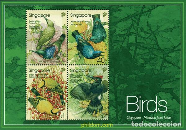 Briefmarken: 100421 MNH SINGAPUR 2002 AVES