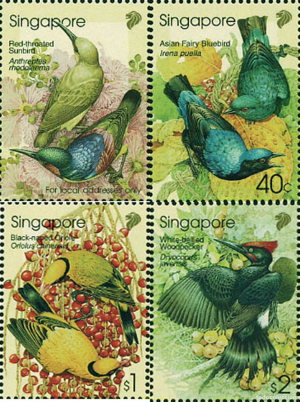 Briefmarken: 100419 MNH SINGAPUR 2002 AVES