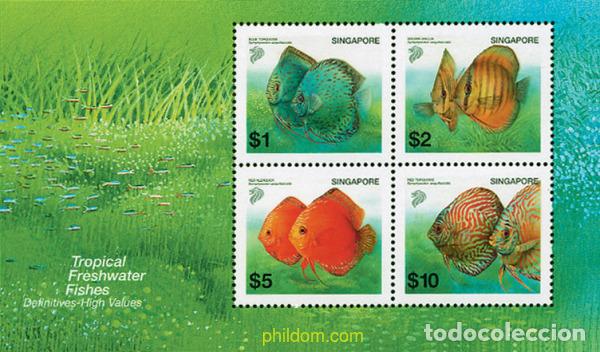 Briefmarken: 100507 MNH SINGAPUR 2002 PECES DE AGUAS TROPICALES