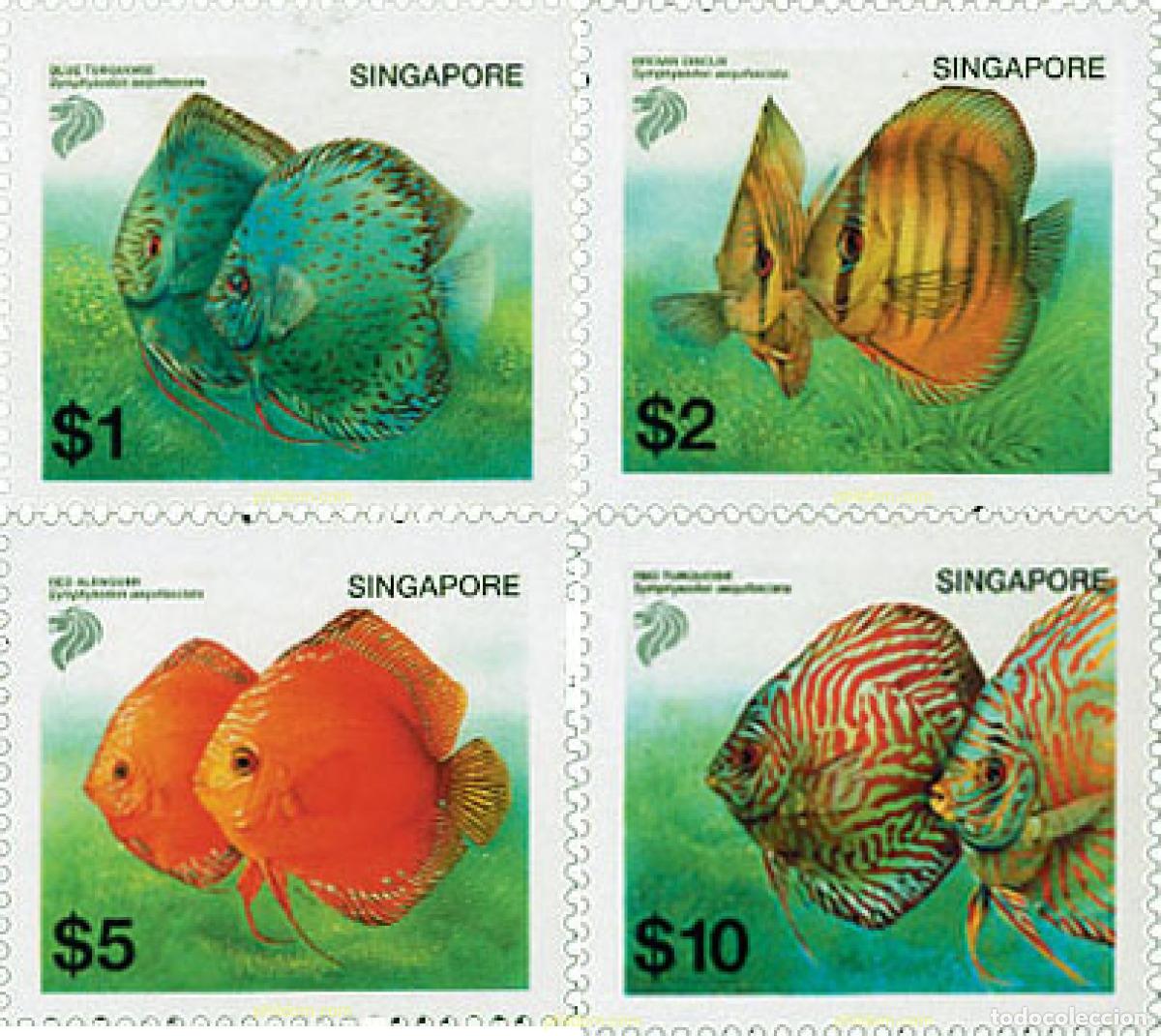 Briefmarken: 100506 MNH SINGAPUR 2002 PECES DE AGUAS TROPICALES