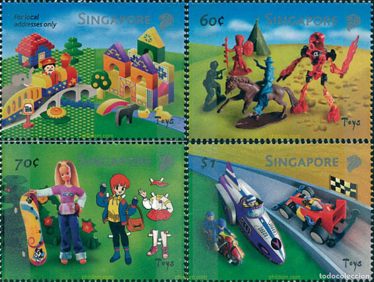 Sellos: 104059 MNH SINGAPUR 2002 JUGUETES