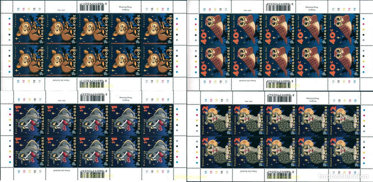 Sellos: 123128 MNH SINGAPUR 2003 CRIATURAS NOCTURNAS