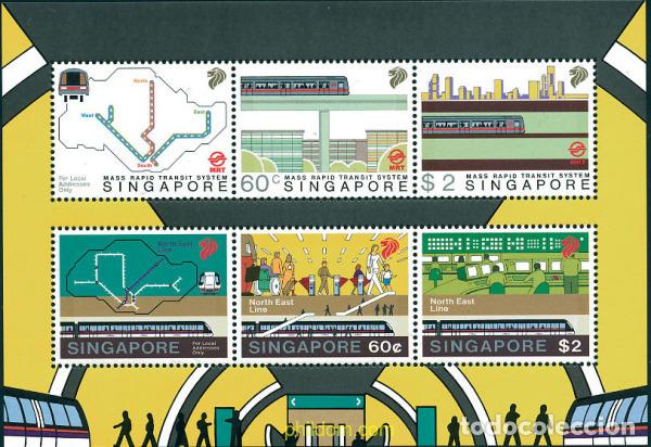 Sellos: 128289 MNH SINGAPUR 2003 TRENES
