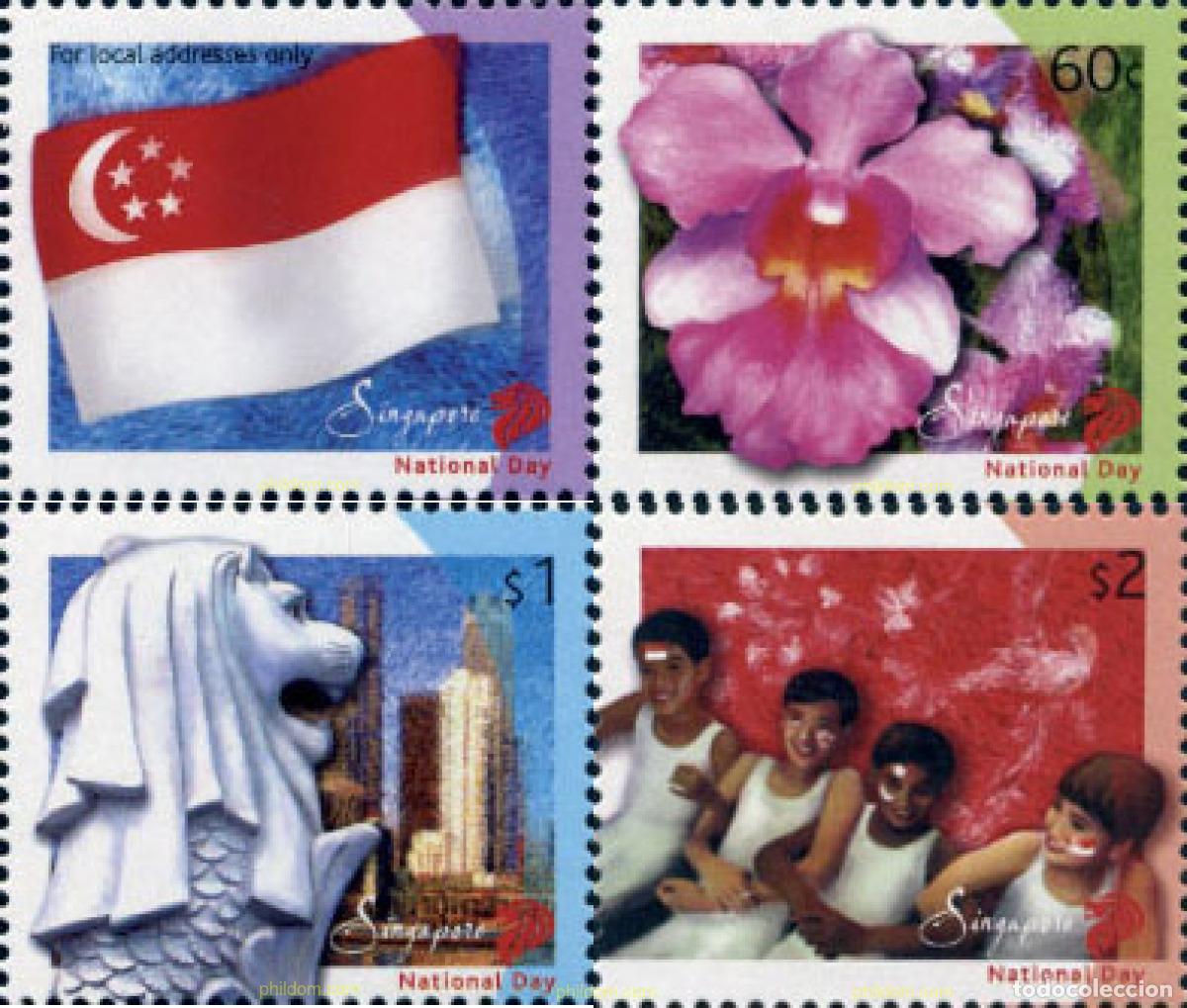 Sellos: 132062 MNH SINGAPUR 2003 LA BANDERA NACIONAL