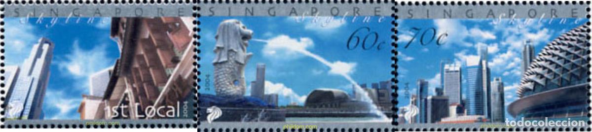 Sellos: 145363 MNH SINGAPUR 2004 SKYLINE DE SINGAPUR