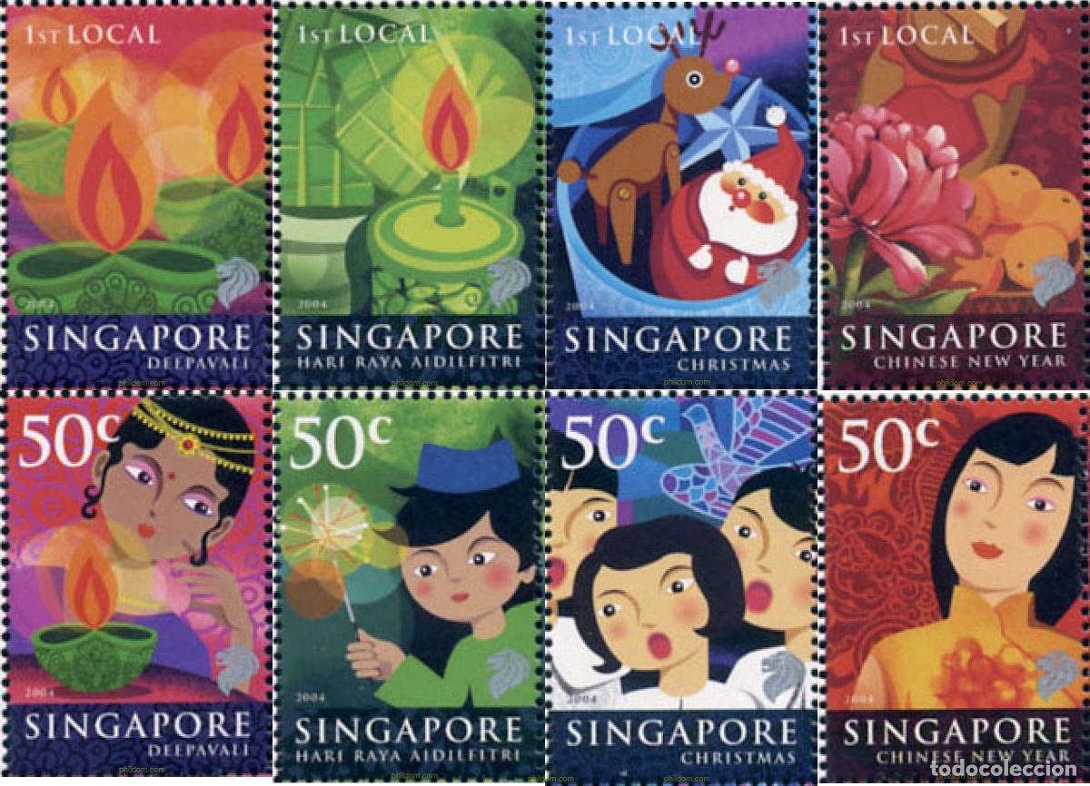 Sellos: 146197 MNH SINGAPUR 2004 FIESTAS