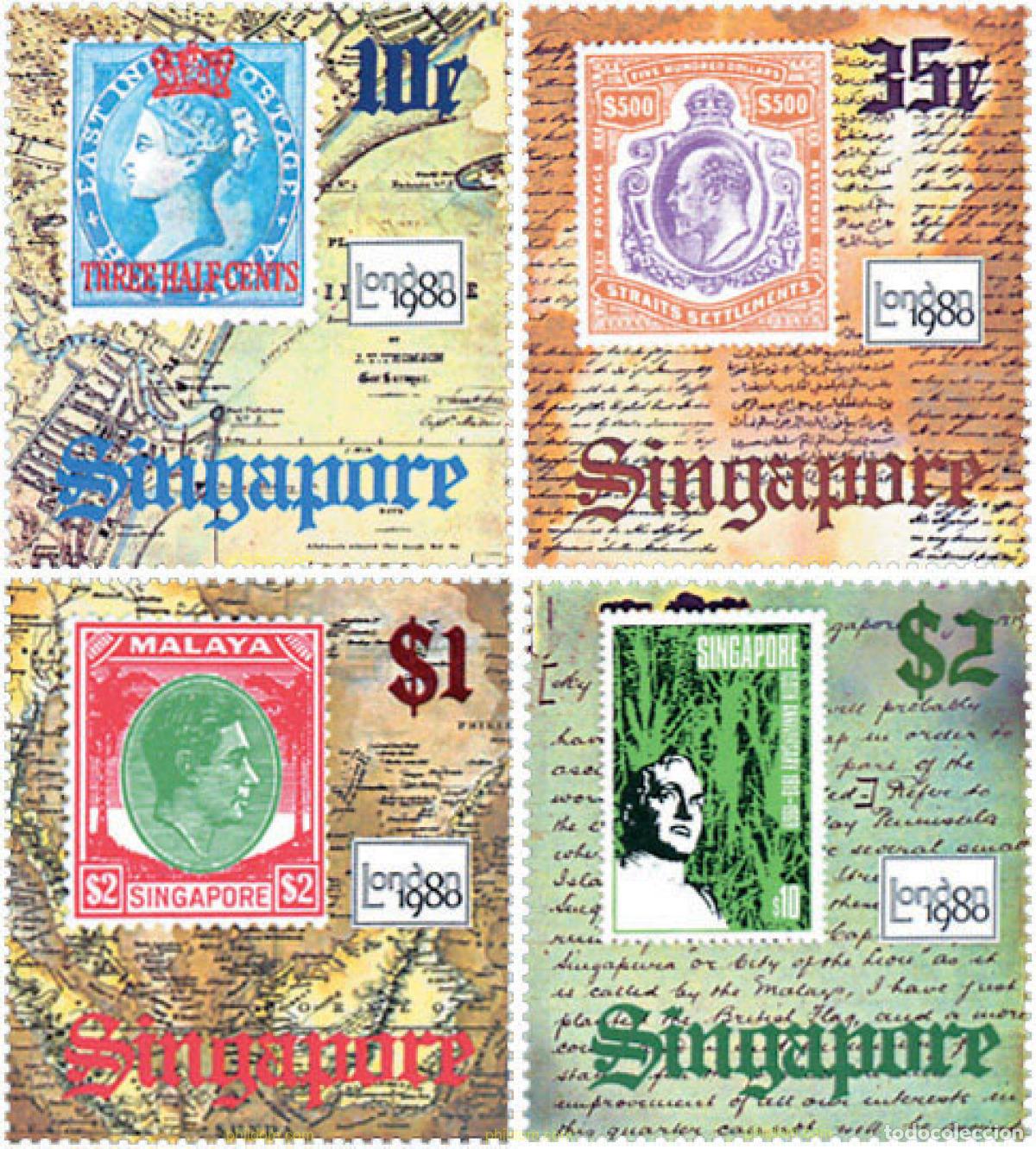Sellos: 148917 MNH SINGAPUR 1980 LONDON 80. EXPOSICION FILATELICA INTERNACIONAL