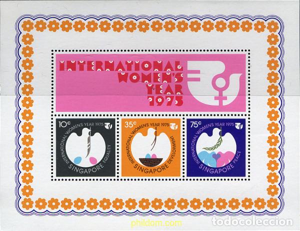 Sellos: 151181 MNH SINGAPUR 1975 A&Ntilde;O INTERNACIONAL DE LA MUJER