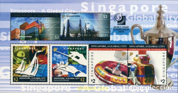 Sellos: 155127 MNH SINGAPUR 2004 SINGAPUR, UNA CIUDAD COSMOPOLITA