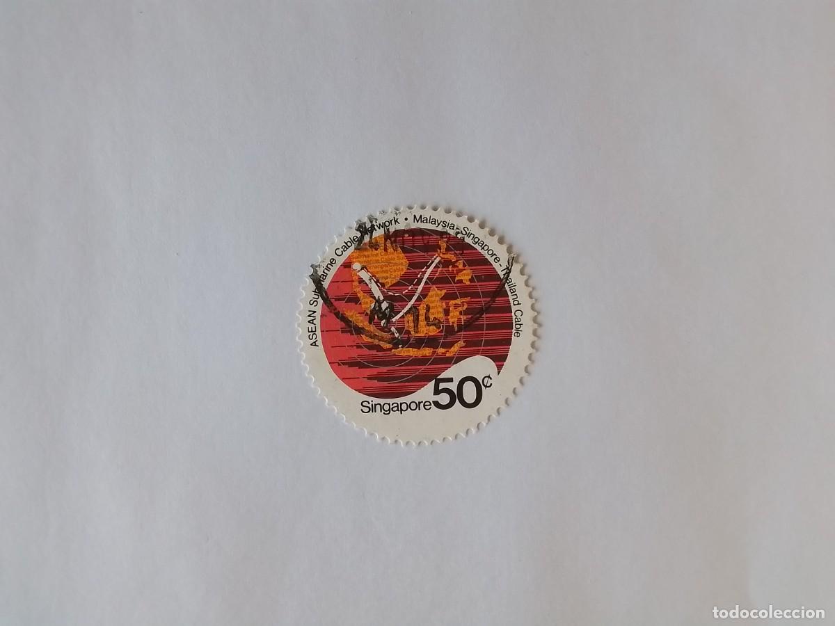 Sellos: A&Ntilde;O 1983 SINGAPUR SELLO USADO - Foto 1