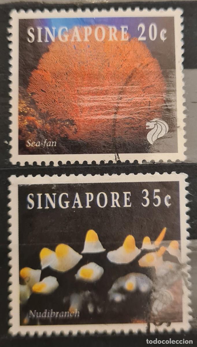 Sellos: Serie de sellos usados de Singapur 1993: Fauna marina (I)