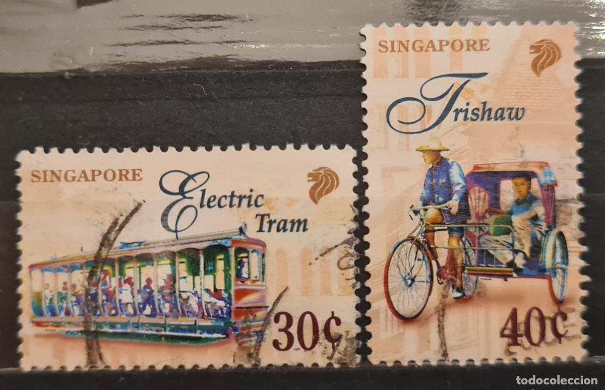 Sellos: Serie de sellos usados de Singapur 1997: Medios de transporte (I)