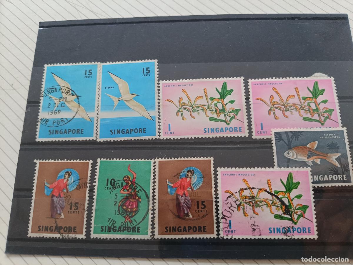 Sellos: Lote de sellos de Singapur