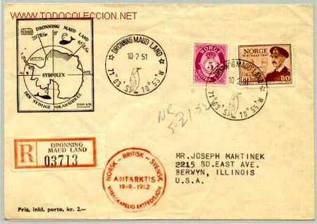 Selos: ANTARTIDA CERTIFICADO EXPEDICION ANTARTICA 1951