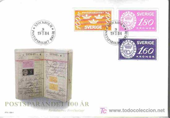 Sellos: SUECIA SPD  BANCO POSTAL - Foto 1