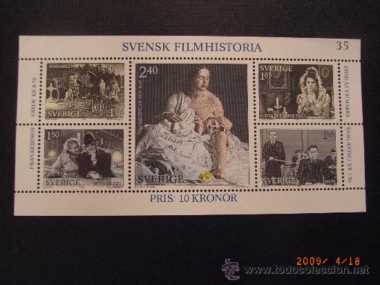 Selos: N&ordm; YVERT HB 9*** A&Ntilde;O 1981.HISTORIA DEL CINE SUECO