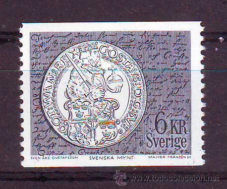 Selos: SUECIA***.1972.MONEDA SOBRE SELLO.YVERT NR.731.VALOR CATALOGO:2,75 EUROS.