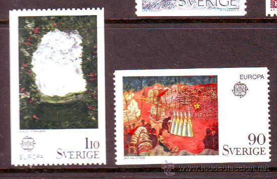 Briefmarken: SUECIA***.1975.TEMA EUROPA CEPT.YVERT NR:880/881. 2 VALORES NUEVOS SIN FIJASELLOS.