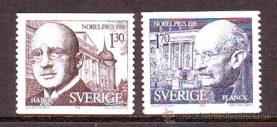 Briefmarken: SUECIA***.1978.PREMIOS NOBEL.YVERT NR.1033/1034.2 VALORES NUEVOS SIN FIJASELLOS.